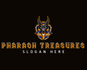 Egyptian Pharaoh Anubis logo design