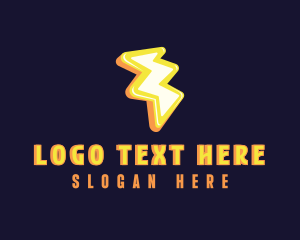 Electrical Lightning Power Logo