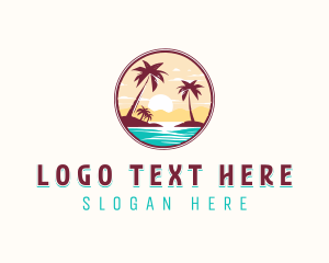 Tour - Travel Beach Tour logo design