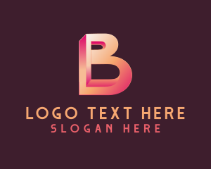 Cryptocurrency - 3D Generic Letter B logo design
