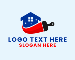 House - House Painting Maintenance logo design