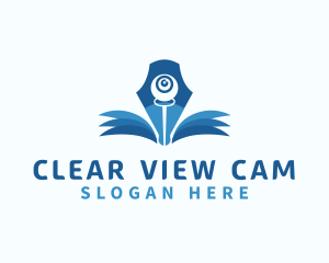 Webcam - Pen Camera Book logo design