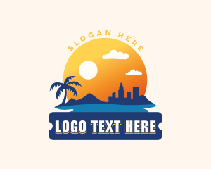 Traveler - Beach City Travel logo design