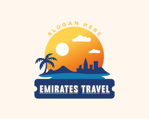 Beach City Travel logo design