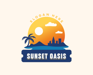 Beach City Travel logo design