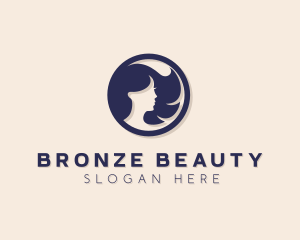 Beautiful Woman Badge logo design