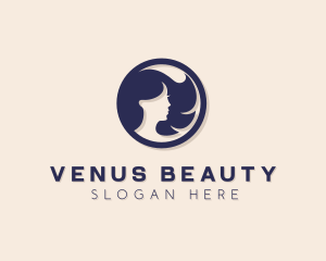 Beautiful Woman Badge logo design