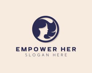 Beautiful Woman Badge logo design