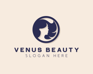 Beautiful Woman Badge logo design