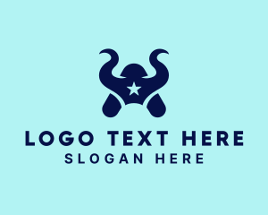Game Streaming - Blue Star Letter A logo design