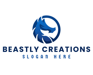 Monster - Gaming Dragon Monster logo design