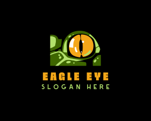 Wildlife Crocodile Eye logo design