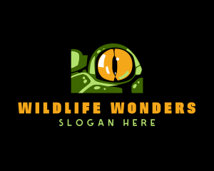 Wildlife Crocodile Eye logo design