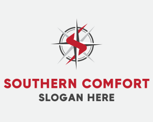 Compass Sharp Letter S logo design