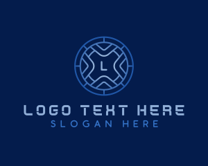 Lettermark - Digital Tech Software Application logo design