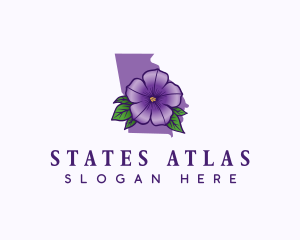 Georgia Petunia Flower logo design