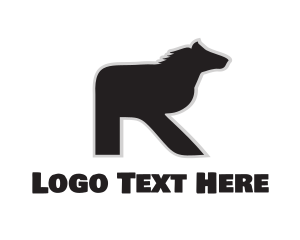 Letter R - Equine Letter R logo design