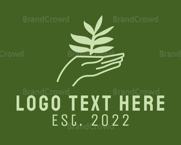 Plant Hand Farming Logo