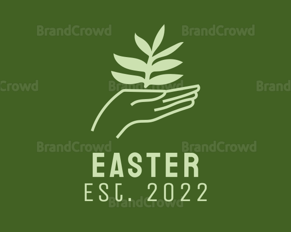 Plant Hand Farming Logo