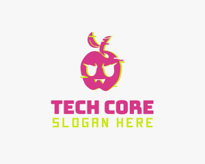 Apple - Glitch Vampire Apple logo design