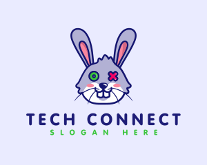 Streamer - Bunny Rabbit Gamer logo design