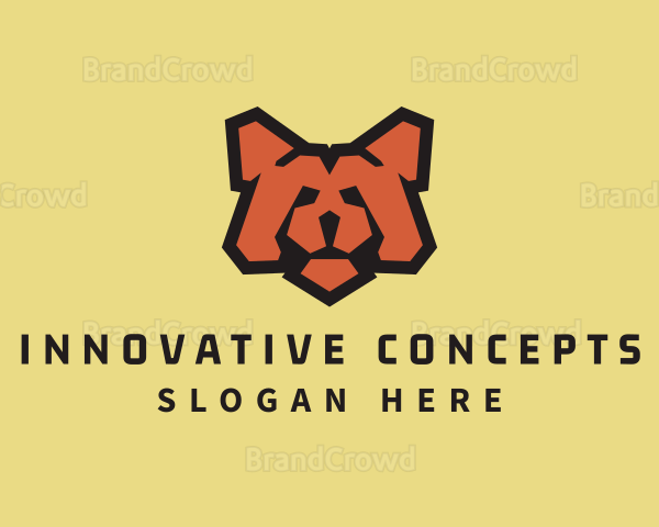 Red Bear Head Logo