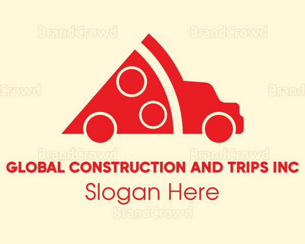 Pizza Truck Delivery Logo