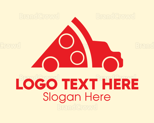 Pizza Truck Delivery Logo