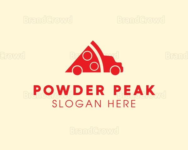 Pizza Food Truck Delivery Logo