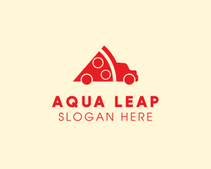 Pizza Food Truck Delivery logo design