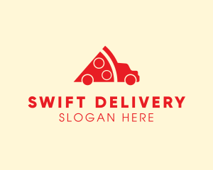 Pizza Food Truck Delivery logo design