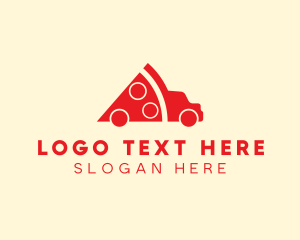 Pizza Food Truck Delivery logo design