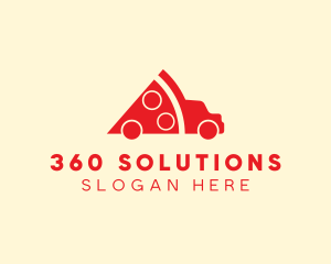 Pizza Food Truck Delivery logo design