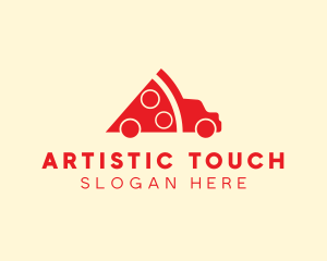 Pizza Food Truck Delivery logo design