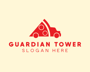 Pizza Food Truck Delivery logo design