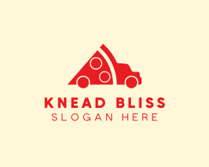 Pizza Food Truck Delivery logo design