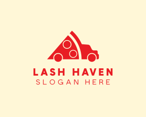 Pizza Food Truck Delivery logo design