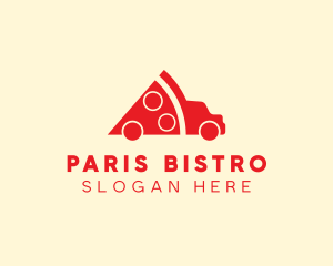 Pizza Food Truck Delivery logo design