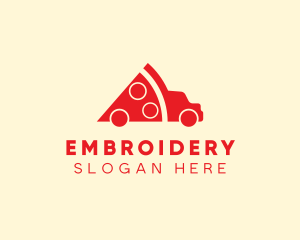 Pizza Food Truck Delivery logo design