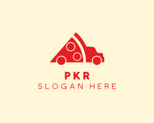 Pizza Food Truck Delivery logo design