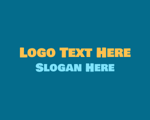Childish - Friendly Bold Text logo design