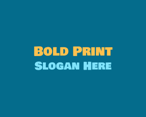 Friendly Bold Text logo design