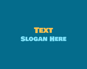 Friendly Bold Text logo design