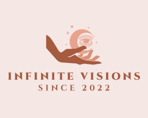 Visionary - Moon Eye Hand Oracle logo design