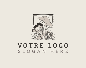 Organic - Organic Mushroom Fungus logo design