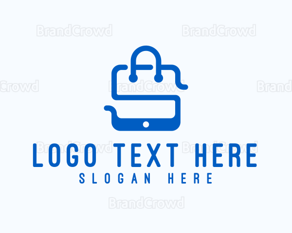 Mobile Shopping Bag Logo