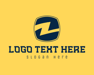 Black And Yellow - Electrical Letter Z logo design