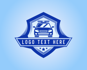 Police - Police Car Shield logo design