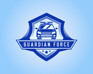 Police - Police Car Shield logo design