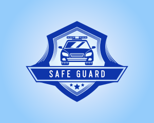 Police - Police Car Shield logo design